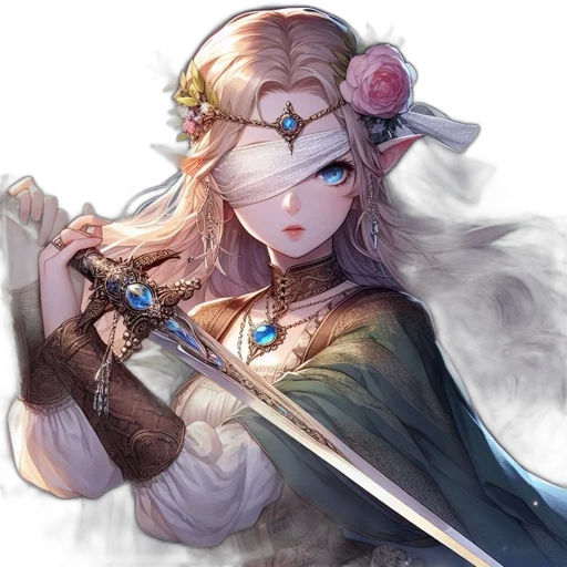 staff, sword, weapon, crown, fantasy art, concept art, watercolor, pixel art transparent PNG cut-out