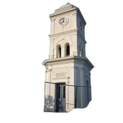 building, dress, jewelry, 3d render, photorealistic, concept art, white, clock transparent PNG cut-out