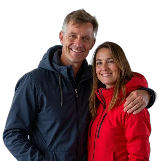jacket, staff, jenso, halimanen, his, wife, christine, pitlane transparent PNG cut-out