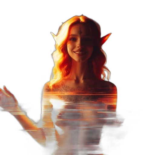 face, dress, dragon, creature, concept art, pixel art, fantasy art, 3d render transparent PNG cut-out