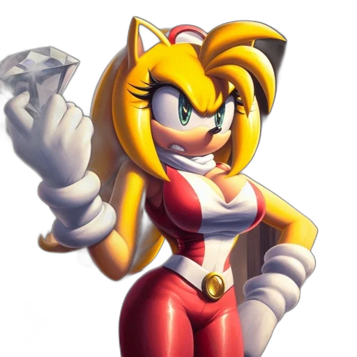 staff, pixel art, 3d render, concept art, cartoon, anthropomorphic, hedgehog, female transparent PNG cut-out