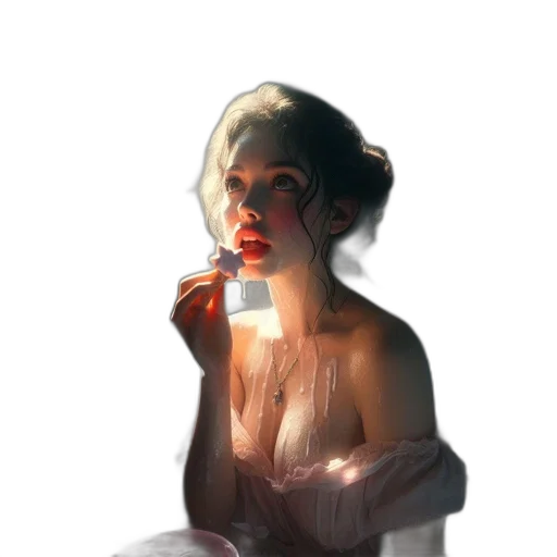 dress, face, mask, jewelry, concept art, photorealistic, fantasy art, oil painting transparent PNG cut-out