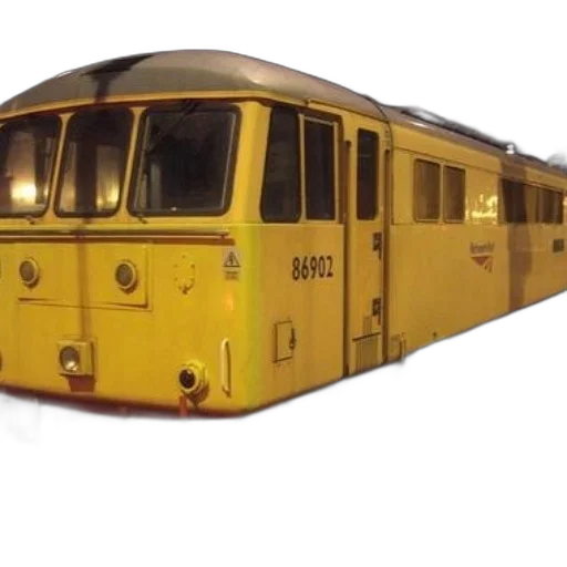 car, weapon, photorealistic, 3d render, yellow, train, number, 86902 transparent PNG cut-out