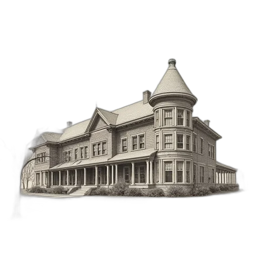 building, furniture, crown, 3d render transparent PNG cut-out