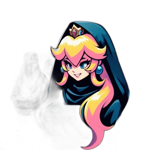 crown, jewelry, mask, concept art, pixel art, fantasy art, anime, dark transparent PNG cut-out