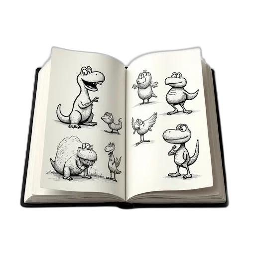 dragon, creature, concept art, pencil sketch, 3d render, photorealistic, sketchbook, open transparent PNG cut-out
