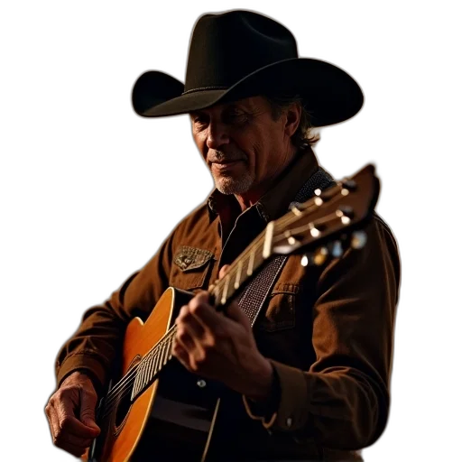 hat, george, strait, one transparent PNG cut-out
