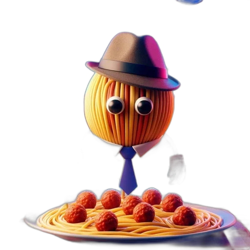 food, robot, hat, animal, concept art, 3d render, cartoon, photorealistic transparent PNG cut-out
