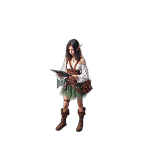 staff, weapon, sword, dress, fantasy art, concept art, pixel art, 3d render transparent PNG cut-out