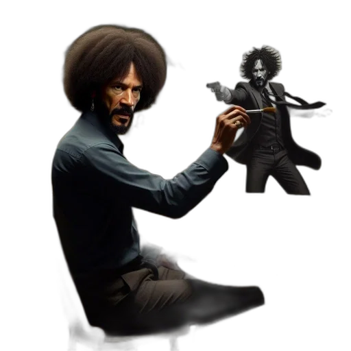 hair, staff, concept art, comic book art, pixel art, fantasy art, artist, paints transparent PNG cut-out