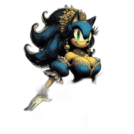 animal, weapon, hair, creature, concept art, 3d render, pixel art, fantasy art transparent PNG cut-out