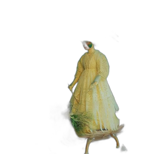dress, hat, staff, jacket, 3d render, concept art, photorealistic, watercolor transparent PNG cut-out