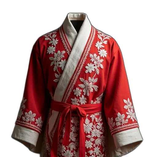 jacket, dress, red, older transparent PNG cut-out