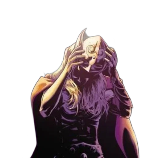 mask, hair, creature, face, comic book art, concept art, comic, book transparent PNG cut-out