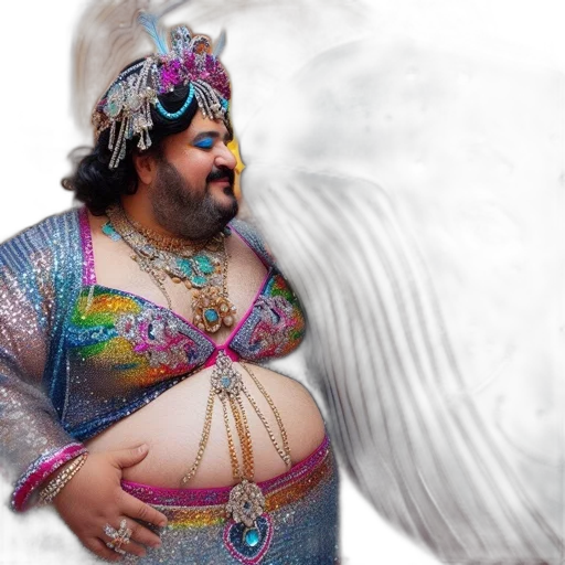 animal, dress, creature, dragon, photorealistic, concept art, 3d render, vaporwave transparent PNG cut-out