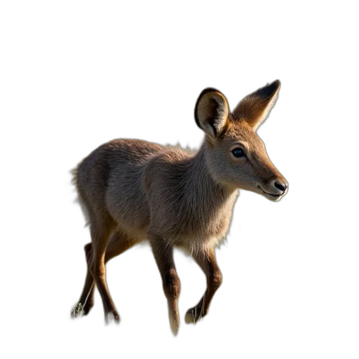 animal, creature, staff, crown, 3d render, photorealistic, concept art, fantasy art transparent PNG cut-out