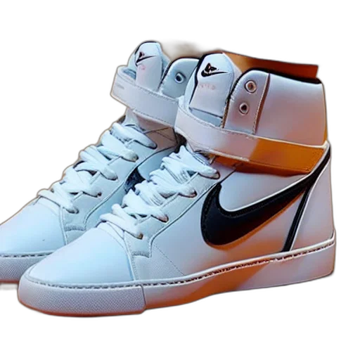 shoes, 3d render, photorealistic, glass transparent PNG cut-out