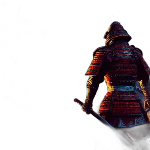 sword, weapon, jacket, hat, concept art, 3d render, fantasy art, pixel art transparent PNG cut-out