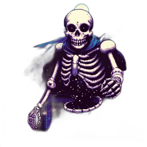 jewelry, staff, robot, mask, vaporwave, concept art, fantasy art, pixel art transparent PNG cut-out