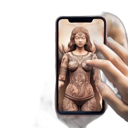 dress, jewelry, concept art, 3d render, fantasy art, photorealistic, individual, holds transparent PNG cut-out