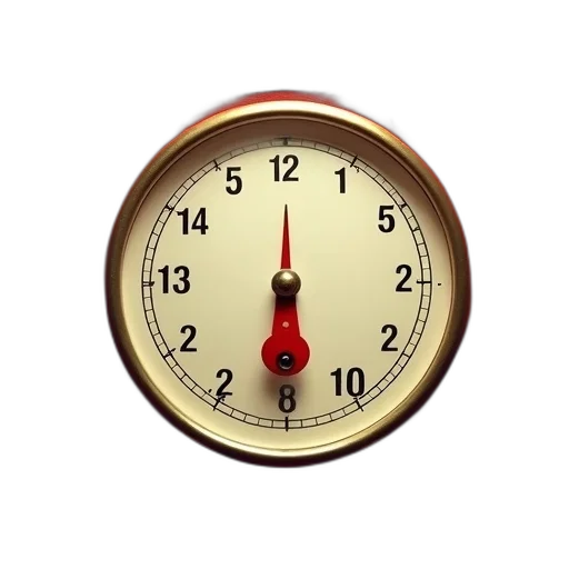 3d render, vintage-style, thermometer, red, gold, color, scheme, featuring transparent PNG cut-out