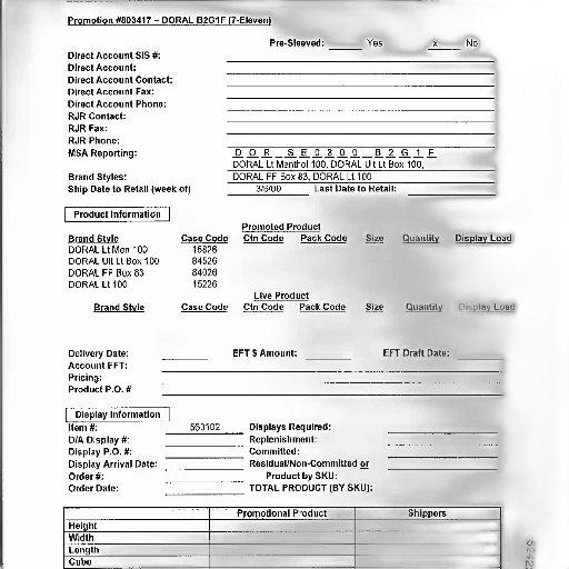 promotional, document, doral, b2017, 7-eleven, detailing, product, information transparent PNG cut-out