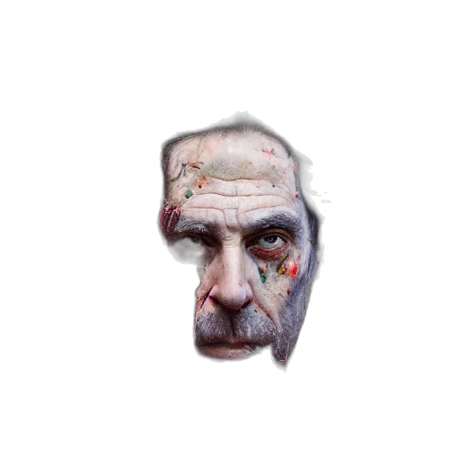 face, mask, creature, staff transparent PNG cut-out