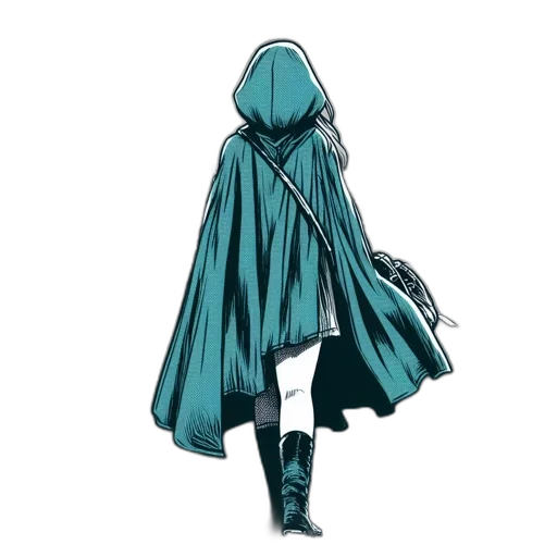 dress, jacket, umbrella, mask, concept art, cyberpunk, fantasy art, 3d render transparent PNG cut-out