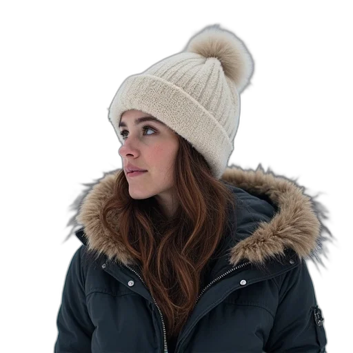 hat, jacket, face, staff transparent PNG cut-out