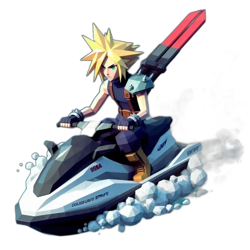 weapon, sword, concept art, pixel art, cartoon, anime, low-poly, character transparent PNG cut-out