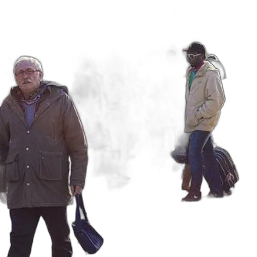 jacket, concept art, 3d render, snow, fog, city street, outer space, busy transparent PNG cut-out