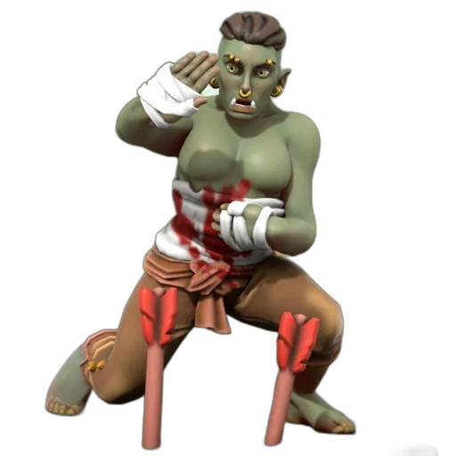 staff, mask, creature, 3d render, concept art, fantasy art, photorealistic, green transparent PNG cut-out