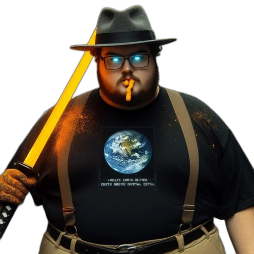 staff, animal, weapon, creature, concept art, photorealistic, cyberpunk, fantasy art transparent PNG cut-out