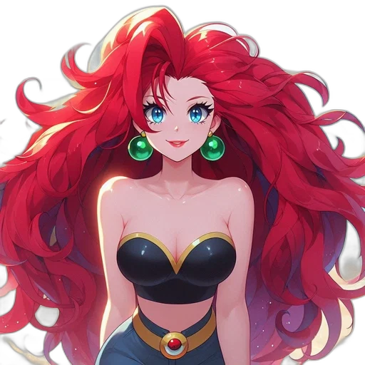 dress, jewelry, crown, hair, anime, fantasy art, concept art, pixel art transparent PNG cut-out