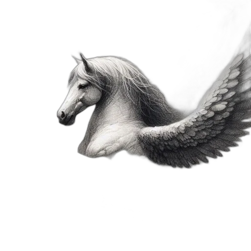 dragon, animal, creature, staff, fantasy art, photorealistic, concept art, pencil sketch transparent PNG cut-out