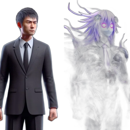 creature, staff, concept art, 3d render transparent PNG cut-out