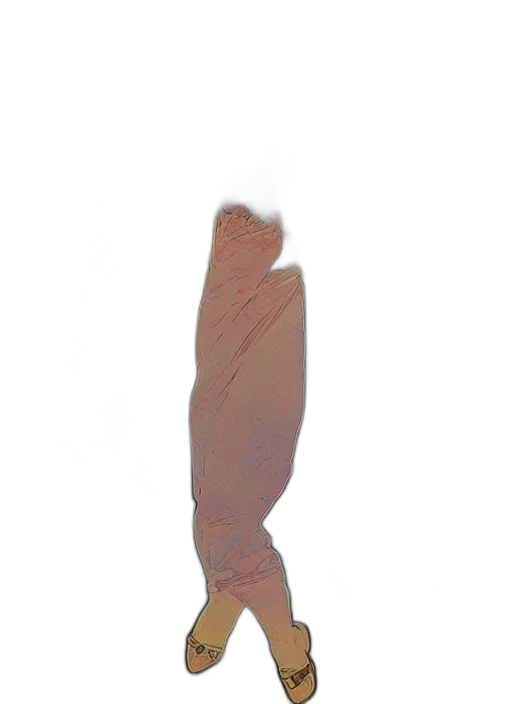 staff, hair, sword, shoes transparent PNG cut-out