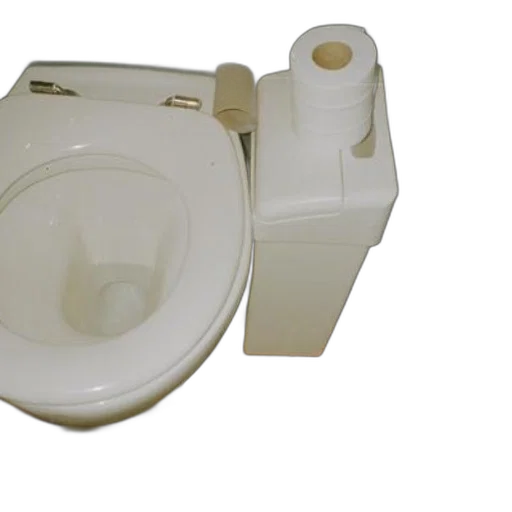 robot, furniture, 3d render, bathroom, scene, toilet, several, rolls transparent PNG cut-out