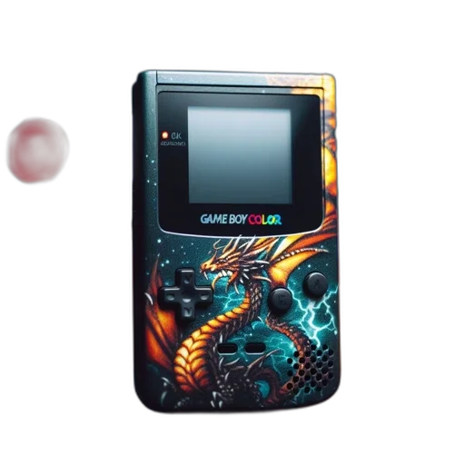 dragon, weapon, robot, cyberpunk, vaporwave, illustration, features, vibrantly transparent PNG cut-out