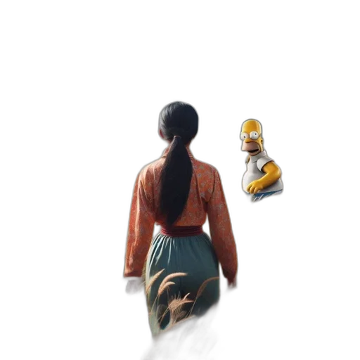 jacket, robot, dress, mask, concept art, pixel art, 3d render, anime transparent PNG cut-out