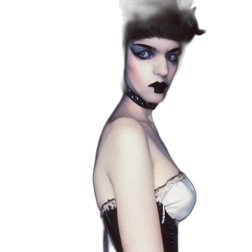 dress, hat, staff, face transparent PNG cut-out
