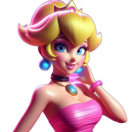 dress, crown, face, staff, 3d render, concept art, cartoon, photorealistic transparent PNG cut-out