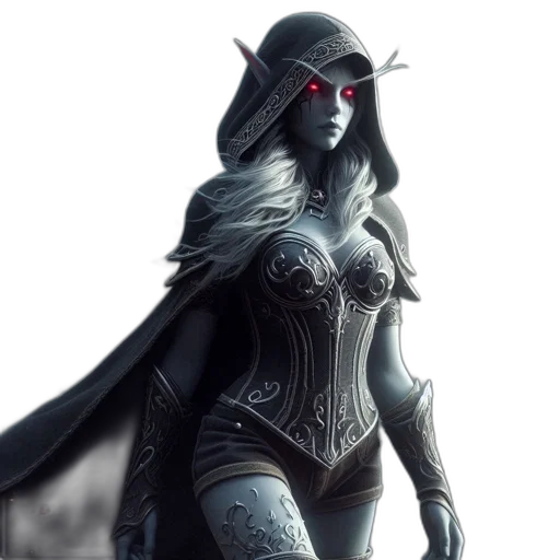 mask, fantasy art, concept art, comic book art, 3d render, dark, pale-skinned, female transparent PNG cut-out