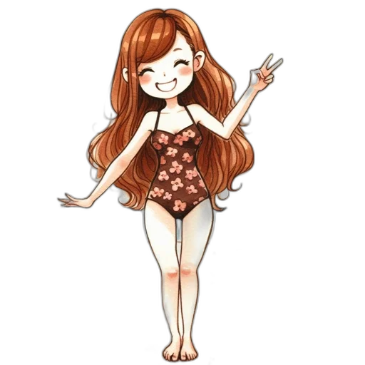 dress, staff, cartoon, anime, pixel art, concept art, young, girl transparent PNG cut-out