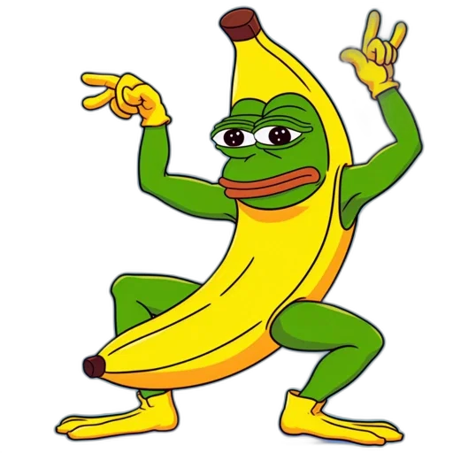 animal, creature, food, dragon, unusual, hybrid, half, banana transparent PNG cut-out