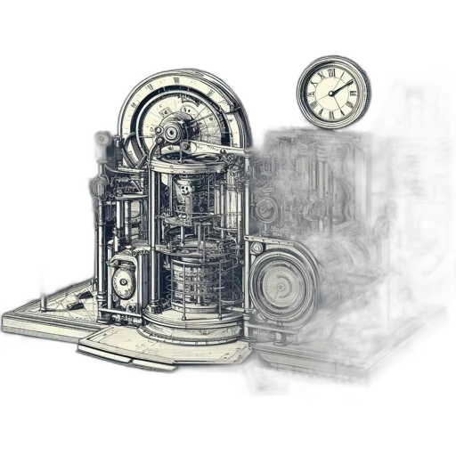 robot, furniture, weapon, building, 3d render, concept art, photorealistic, pencil sketch transparent PNG cut-out