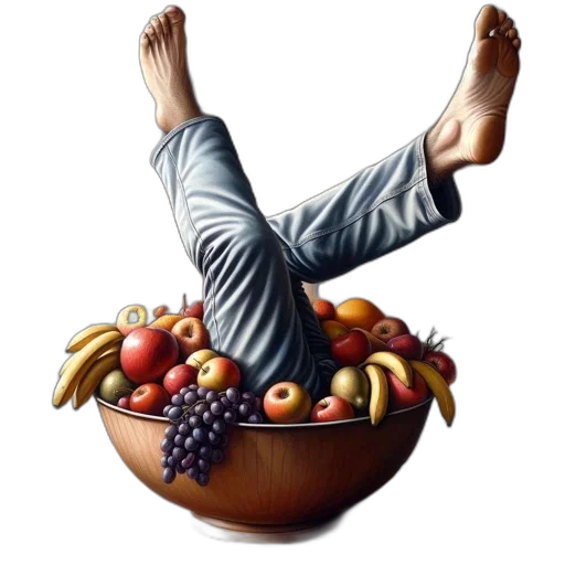food, photorealistic, oil painting, pixel art, concept art, unusual, scene, unfolds transparent PNG cut-out