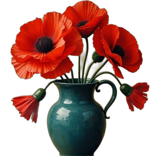 flower, crown, weapon, photorealistic transparent PNG cut-out