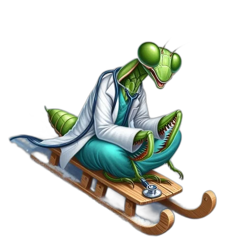 staff, concept art, fantasy art, cartoon, pixel art, green, grasshopper, dressed transparent PNG cut-out