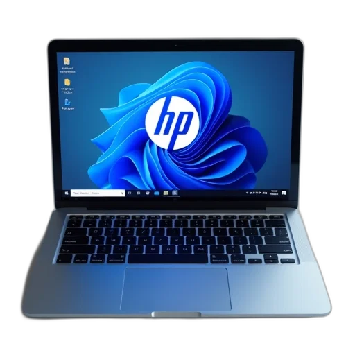 staff, 3d render, silver, laptop, black, keyboard, blue, screen transparent PNG cut-out